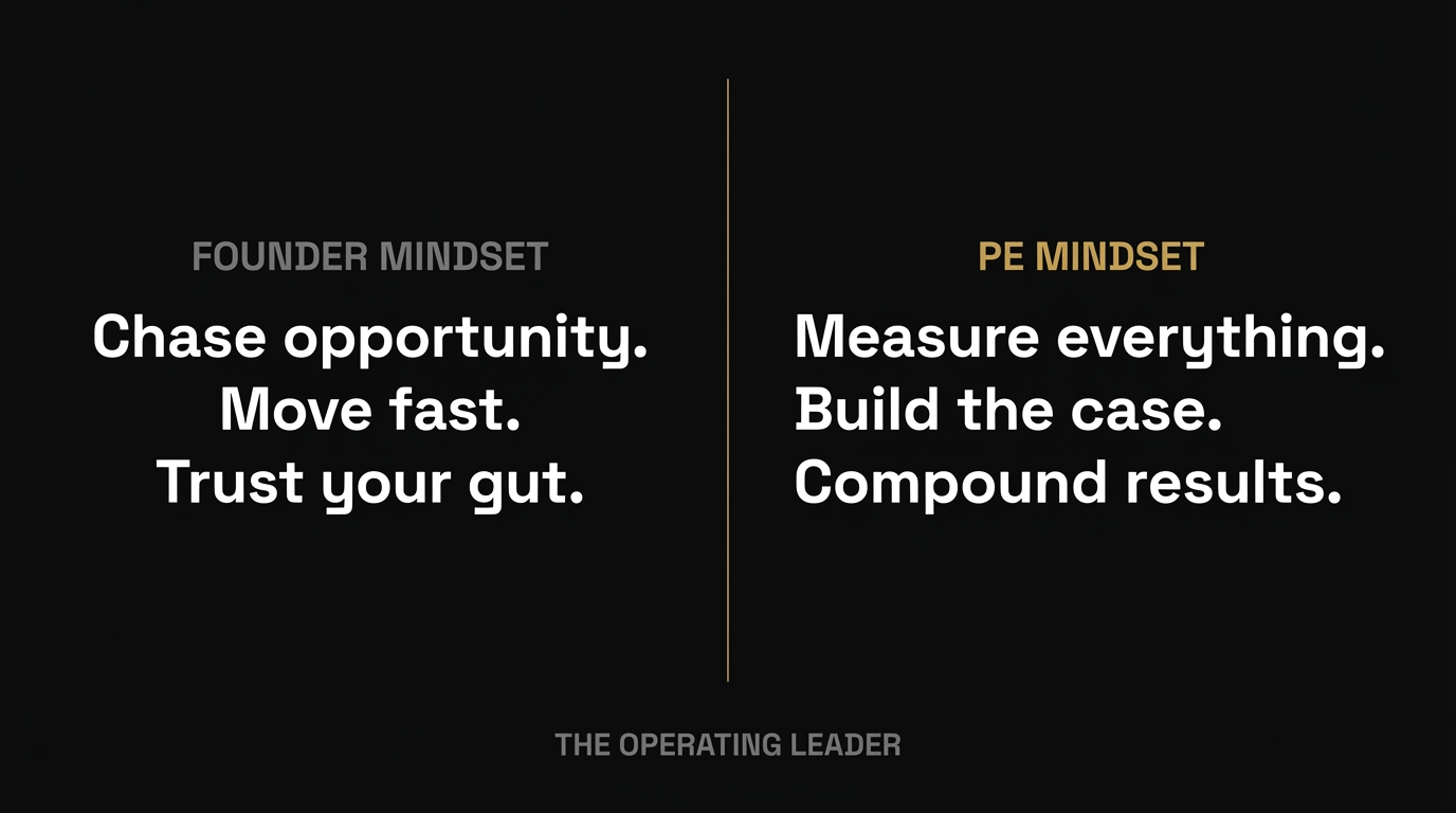 Founder Mindset vs PE Mindset